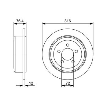 discos de freno coche - (BD2579) Disco de freno BOSCH 0986479W22
