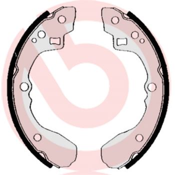 forro zapata de freno - Juego de 4 zapatas de freno BREMBO S49509