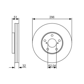 discos de freno coche - (BD1755) Disco de freno BOSCH 0986479R20