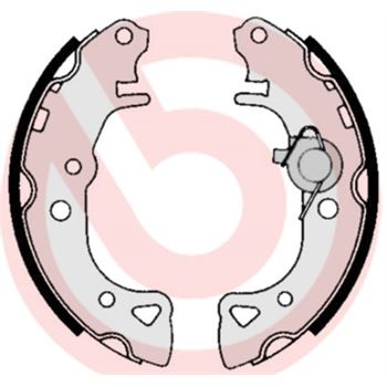 forro zapata de freno - Juego de 4 zapatas de freno BREMBO S61516