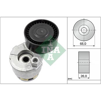 rodillo tensor correa nervada - Brazo tensor, correa poli V INA 534 0269 10