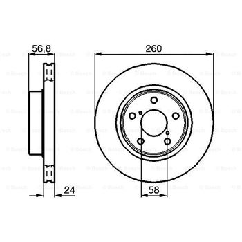 discos de freno coche - (BD238) Disco de freno BOSCH 0986478293