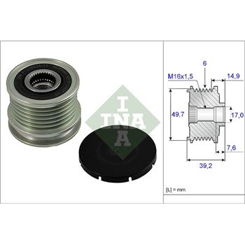 piezas sistema electrico - Rueda libre alternador INA 535 0015 10