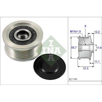 piezas sistema electrico - Rueda libre alternador INA 535 0226 10