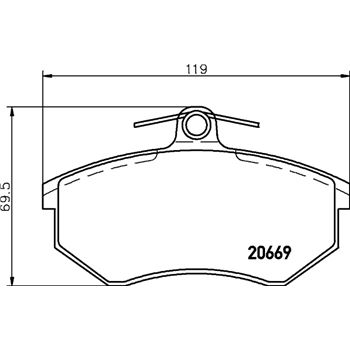 pastillas de freno coche - Juego de pastillas de freno BREMBO P99026