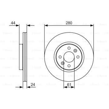 discos de freno coche - Disco de freno BOSCH 0986479R67