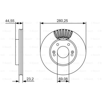 discos de freno coche - (BD1699) Disco de freno BOSCH 0986479A12