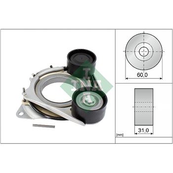 rodillo tensor correa nervada - Brazo tensor, correa poli V INA 534 0683 10