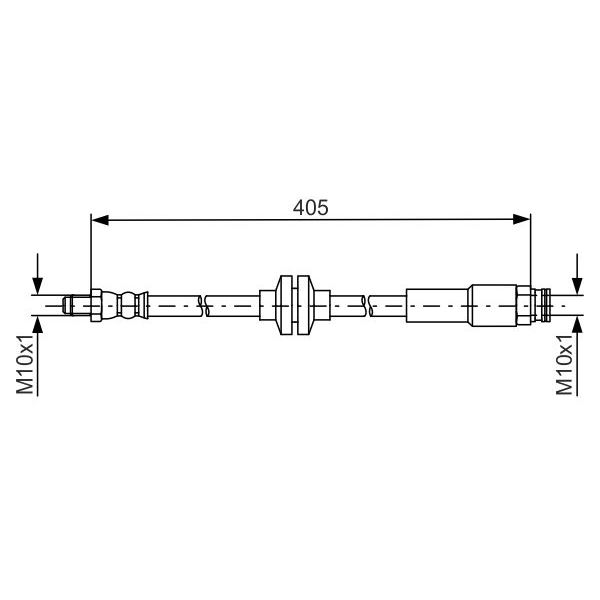 tubos flexibles de frenos - 1987481671LIFRWHCO00MM