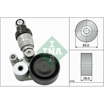 rodillo tensor correa nervada - Amortiguador vibraciones, correa poli V INA 533 0129 10