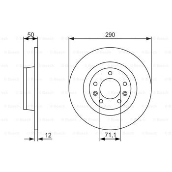 discos de freno coche - (BD1216) Disco de freno BOSCH 0986479311