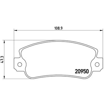 pastillas de freno coche - Juego de pastillas de freno BREMBO P23021