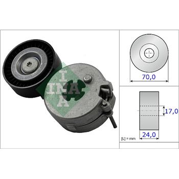 rodillo tensor correa nervada - Brazo tensor, correa poli V INA 534 0333 10