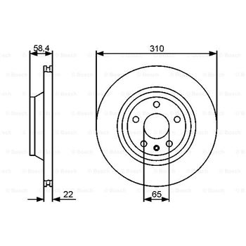 discos de freno coche - (BD1289) Disco de freno BOSCH 0986479466