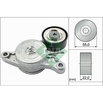 rodillo tensor correa nervada - Brazo tensor, correa poli V INA 534 0420 10