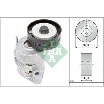 rodillo tensor correa nervada - Brazo tensor, correa poli V INA 534 0102 30