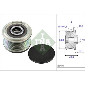 piezas sistema electrico - Rueda libre alternador INA 535 0102 10