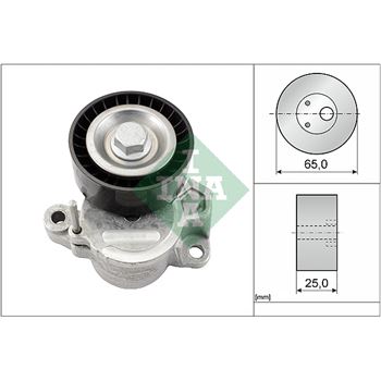 rodillo tensor correa nervada - Brazo tensor, correa poli V INA 534 0625 10