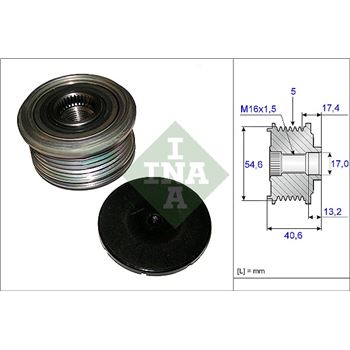 piezas sistema electrico - Rueda libre alternador INA 535 0109 10