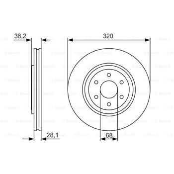 discos de freno coche - (BD1938) Disco de freno BOSCH 0986479S35