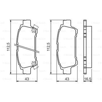 pastillas de freno coche - (BP468) Pastilla de freno BOSCH 0986424762