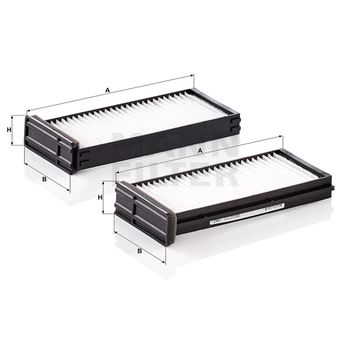 filtro de habitaculo - Filtro de habitáculo MANN CU 23 000-2