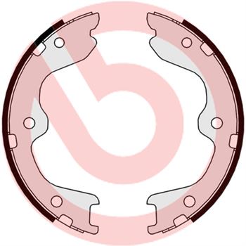forro zapata de freno - Juego de 4 zapatas de freno BREMBO S56544