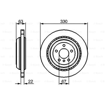 discos de freno coche - (BD1148) Disco de freno BOSCH 0986479285