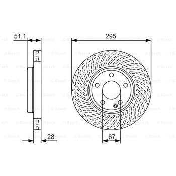 discos de freno coche - (BD 2129) Disco de freno BOSCH 0986479A58