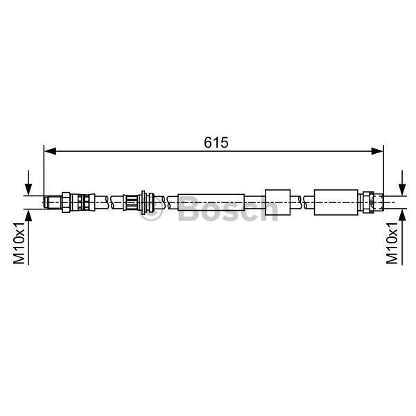 tubos flexibles de frenos - 1987481615LIFRWHGR00MM
