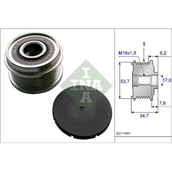 piezas sistema electrico - Rueda libre alternador INA 535 0211 10