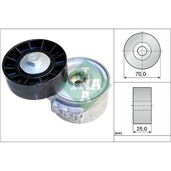 rodillo tensor correa nervada - Brazo tensor, correa poli V INA 534 0334 10