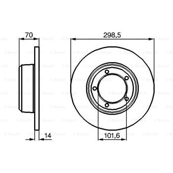 discos de freno coche - (BD729) Disco de freno BOSCH 0986478827