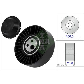 rodillo tensor correa nervada - Polea tensora, correa poli V INA 531 0635 20