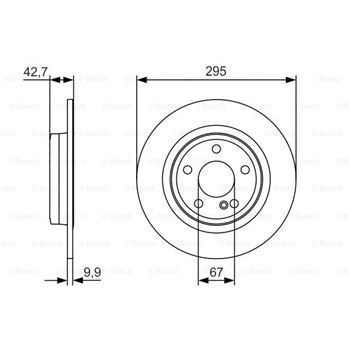 discos de freno coche - (BD1691) Disco de freno BOSCH 0986479A04
