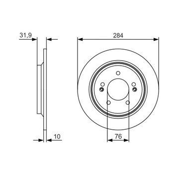 discos de freno coche - (BD2235) Disco de freno BOSCH 0986479V09