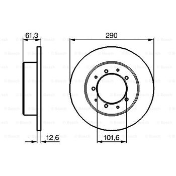 discos de freno coche - (BD572) Disco de freno BOSCH 0986478656