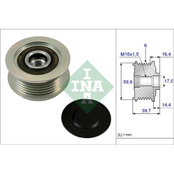 piezas sistema electrico - Rueda libre alternador INA 535 0241 10