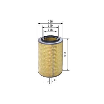 filtro de aire coche - (S9966) Filtro de aire BOSCH 1457429966