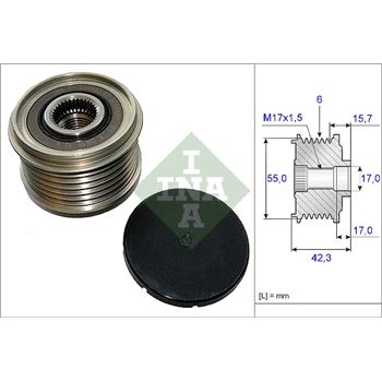 piezas sistema electrico - Rueda libre alternador INA 535 0154 10