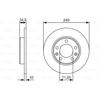discos de freno coche - (BD 2162) Disco de freno BOSCH 0986479C23