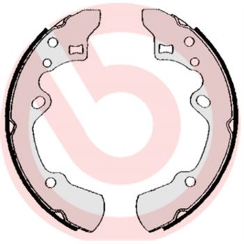 forro zapata de freno - Juego de 4 zapatas de freno BREMBO S49503