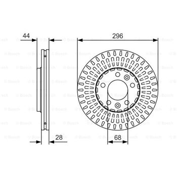 discos de freno coche - (BD2451) Disco de freno BOSCH 0986479D30
