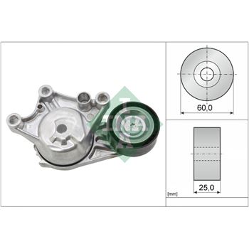 rodillo tensor correa nervada - Brazo tensor, correa poli V INA 534 0654 10