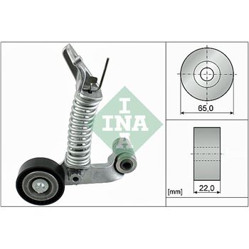 rodillo tensor correa nervada - Brazo tensor, correa poli V INA 534 0574 10