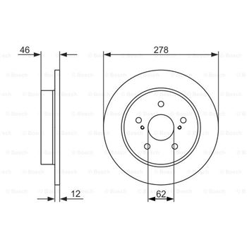 discos de freno coche - (BD1582) Disco de freno BOSCH 0986479752