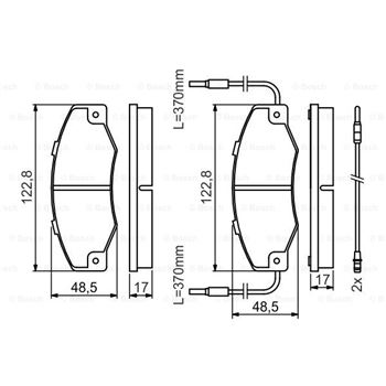 pastillas de freno coche - (BP522) Pastilla de freno BOSCH 0986460953