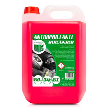 refrigerante de motor - MOT3541 Anticongelante orgánico rosa 50% / -34ºC 5L
