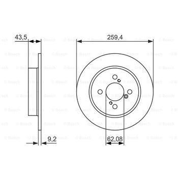 discos de freno coche - (BD1622) Disco de freno BOSCH 0986479792