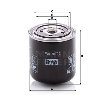 otros filtros - Filtro del refrigerante MANN WA 9002